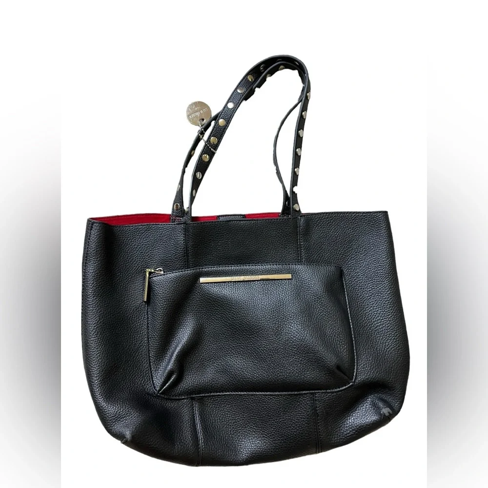 Steve Madden Purse Set Lof Ot 2 Shoulder‎ Tote Black Red Liner Work Bag Women ✅